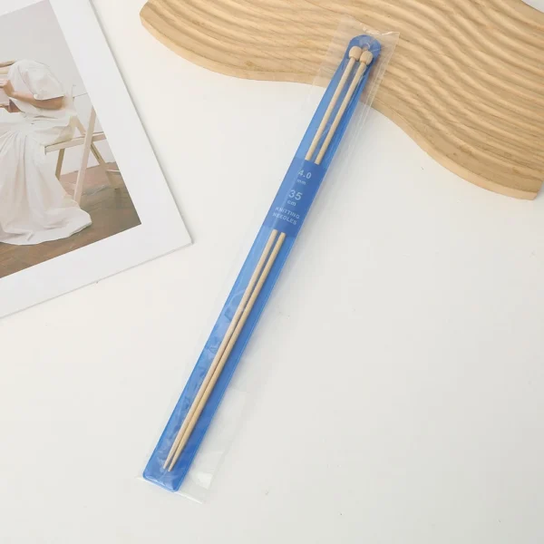 Druty bambusowe do dziergania 35 cm 4