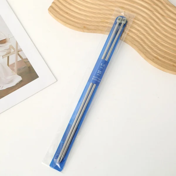 Druty metalowe do dziergania 35 cm 5,5