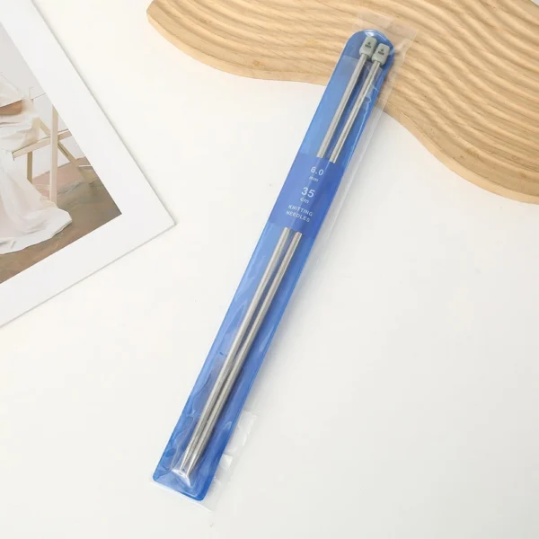 Druty metalowe do dziergania 35 cm 6