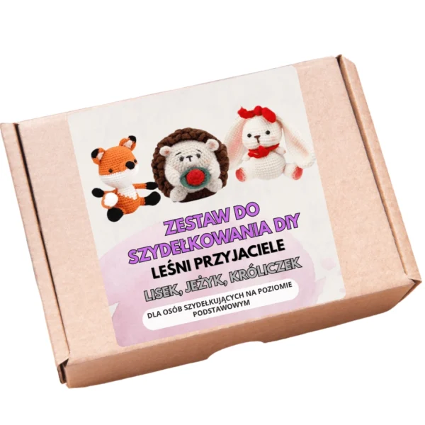 Zestaw do szydełkowania DIY – Leśni przyjaciele