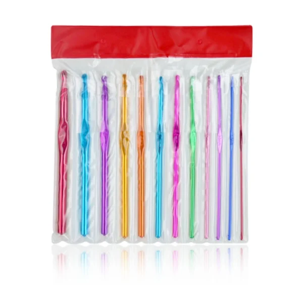 Zestaw szydełek metalowych 14 sztuk