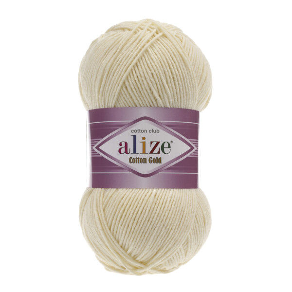 Alize Cotton Gold 001 włóczka do szydełkowania