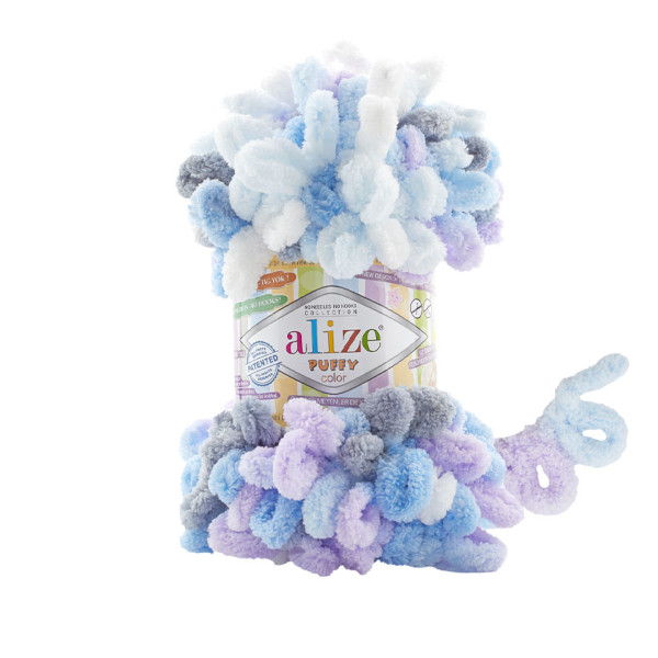 Alize Puffy Color 6524 włóczka pętelkowa do robienia rękami