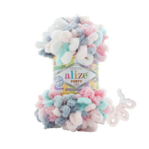 Alize Puffy Color 6529 włóczka bez szydełka do robienia rękami