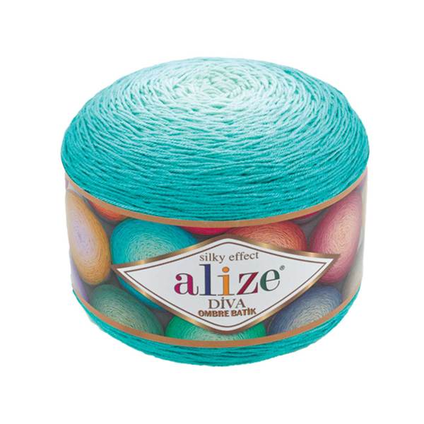 Alize Diva Ombre Batik 7370 włóczka ombre z połyskiem
