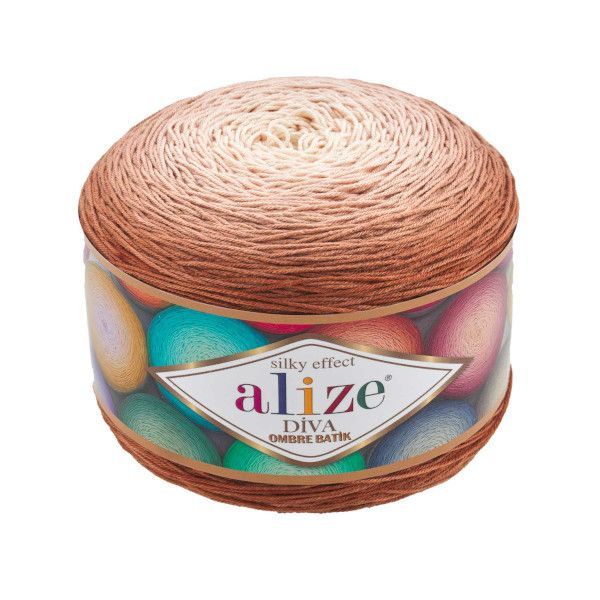 Alize Diva Ombre Batik 7375 włóczka mikrofibra do chust i bluzek
