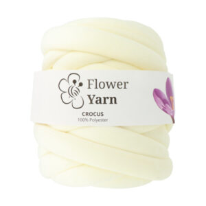 Włóczka FlowerYarn Crocus ECRU 500g - miękka i welurowa włóczka do wyplatania