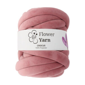 Włóczka FlowerYarn Crocus BRUDNY RÓŻ 500g - gruba włóczka do wyplatania